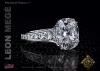 Mon Cheri™ True Antique™ Cushion Diamond Solitaire Engagement Ring by Leon Megé R6303 Mon Cheri™ True Antique™ Cushion Diamond Solitaire Engagement Ring by Leon Megé R6303